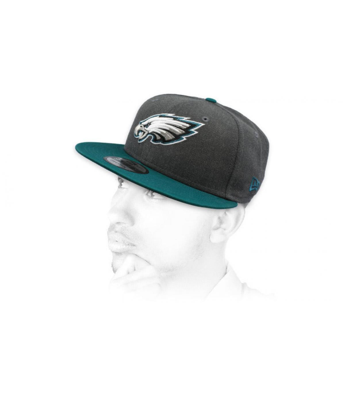 grey Eagles snapback NFL Heather Eagles 9Fifty